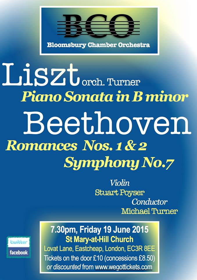 Bloomsbury Chamber Orchestra : Beethoven & Liszt