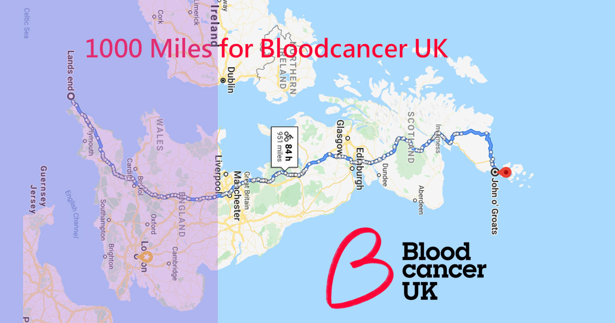 1000 miles for Blood Cancer UK