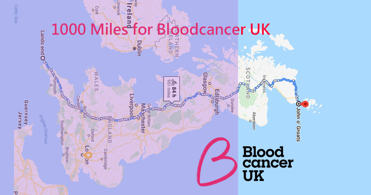 1000 Miles for Blood Cancer UK